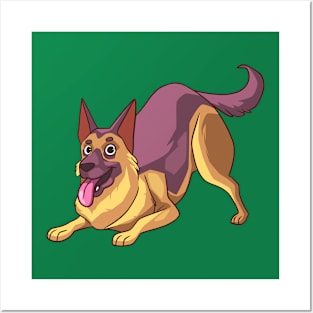 Funny German Sheperd Posters and Art